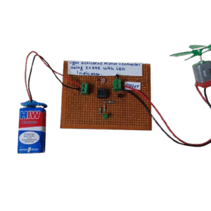 Light Activated Motor Controller using IC 555