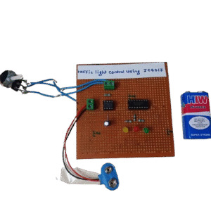 Traffic light control circuit using IC CD4017